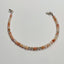Pink Opal Beaded Bracelet in Sterling Silver