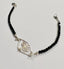 Funky Triangle Black Tourmaline Bracelet in Silver