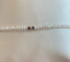 White Seed Pearl Bracelet in 14k Gold and Oxidized Silver