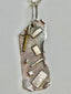 Shapes Pendant Necklace in Oxidized Silver and 14K Gold