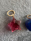 Pink Quartz Star Charm in Silver or Gold