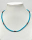 Turquoise and Lapis Lazuli Necklace in Gold