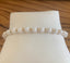 White Jade Beaded Bracelet in 14K Gold