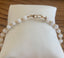 White Jade Beaded Bracelet in 14K Gold