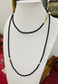 Black Tourmaline Opera Necklace in 14K Gold