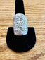 Cast Connecticut Bark Ring in Silver