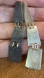 Triple Tier Dangle Earrings in 14k Gold and Bicolor Silver