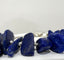 Chunky Geometric Lapis Lazuli Necklace in Silver