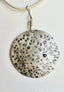 Moon Pendant with Tourmaline Topaz and Tanzanite in Silver