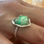 Colombian Emerald Cocktail Ring in Silver and Gold