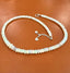 Flashy Smooth Opal Rondelle Necklace in Silver