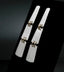 Triple Tier Dangle Earrings in 14k Gold and Bicolor Silver