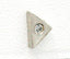 Sterling Silver Triangle CZ  Single Stud Earring