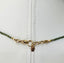 Polished Green Diamond Necklace in 14K Gold