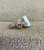 Bar Stud Earrings with Morganite in Silver