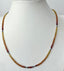 Yellow to Orange Ombre Songea Sapphire Necklace in Silver