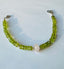 Peridot Beaded Bracelet with Morganite Bead in Silver