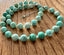 Green Peruvian Opal Necklace in Silver