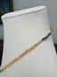 Pink Pearl and Rough Diamond Necklace in 14K Gold