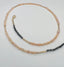Pink Pearl and Rough Diamond Necklace in 14K Gold