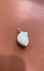 Large Flameball Pearl Charm Pendant in 14K Gold
