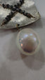 Rough Diamonds and Pearl Pendant Necklace in Gold and Silver