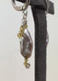 Keshi Pearl Yellow Sapphire Dangle Earrings in Silver