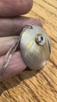 Cubic Flower Pendant Necklace in 23k Gold and Silver
