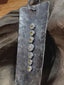 Yellow Sapphire White Diamond Pendant Necklace in Oxidized Silver