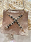 Rough Diamonds and Pearl Pendant Necklace in Gold and Silver
