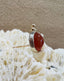 Carnelian Single Stud Earring in Gold and Silver