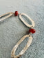 Carnelian and Sterling Silver Oval Link Necklace