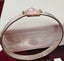 Square Pink Quartz Bangle Bracelet in Gold and Silver