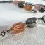 Imperial Topaz and Tahitian Pearl Necklace in Oxidized Silver and Gold
