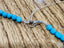 Kingman Mine Turquoise Nugget Necklace in Silver