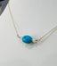 Dainty Turquoise Nugget Chain Necklace in Gold