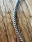 Twisted Wire Bangle Bracelet in Silver
